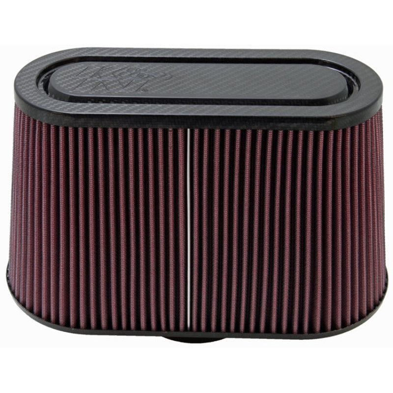 K&N Engineering, K&N Air Filter with Carbon Fiber Top & Base-12in Base O/S Length x 6in Base O/S Width x 7in H Universal | RP-5103