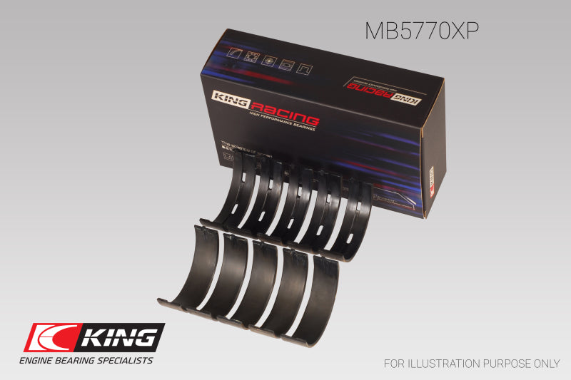 King Engine Bearings, King Nissan VK45DD/E/ VK50VE/ Vk56DE/VD (Size 0.26) Main Bearing Set
