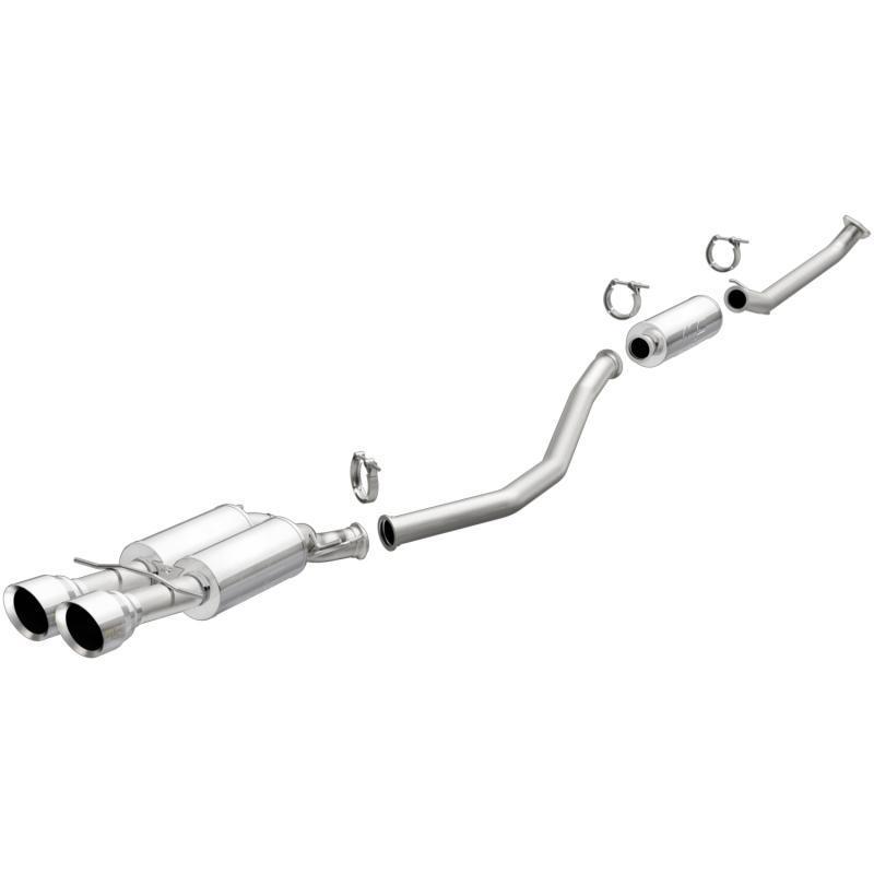 Magnaflow Performance, MagnaFlow Cat Back Exhaust 409 SS Single Exit Polished 4.5in Dual Tips Honda Civic SI 2017-2019 (19394)