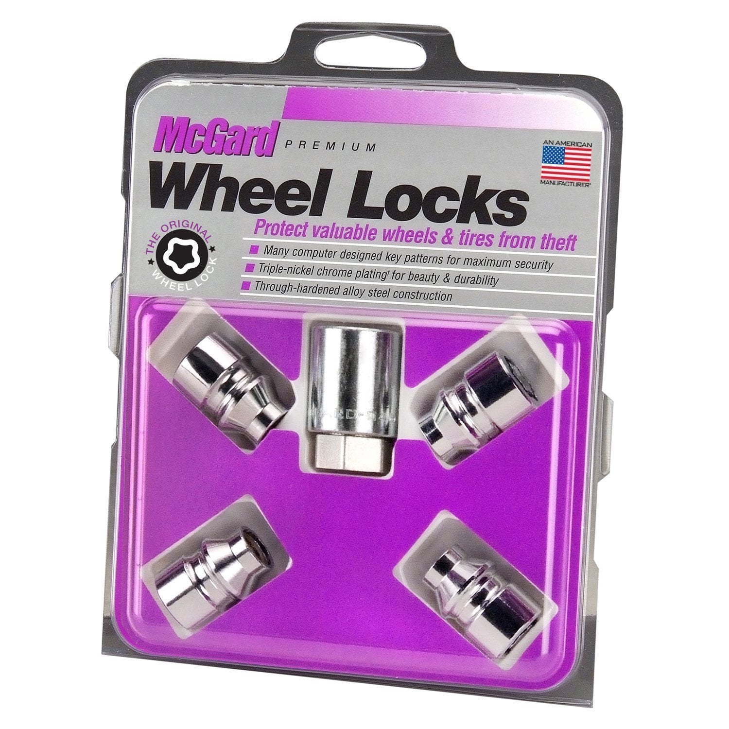 McGard, McGard Cone Seat Exposed Style Wheel Locks / Chrome (24022)