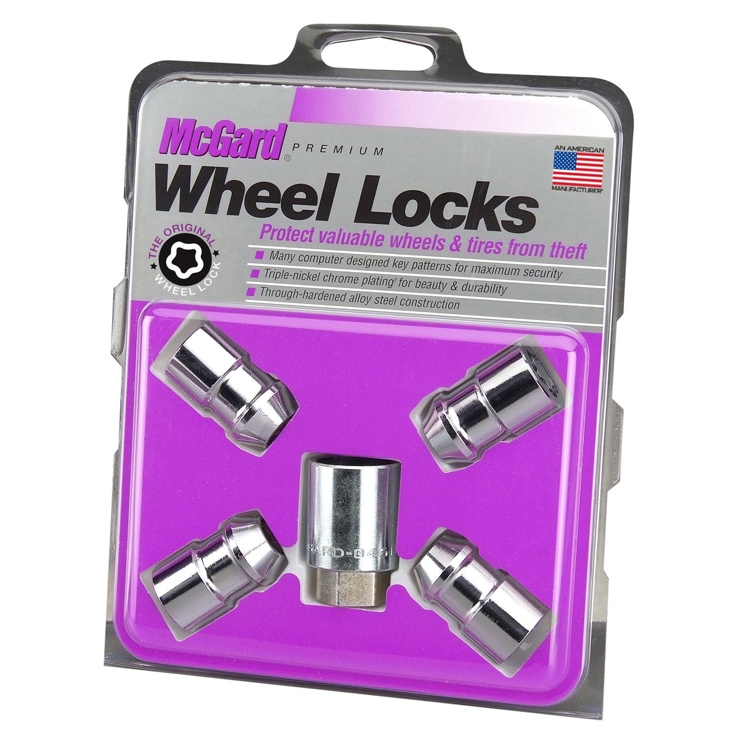 McGard, McGard Cone Seat Exposed Style Wheel Locks / Chrome (24131)