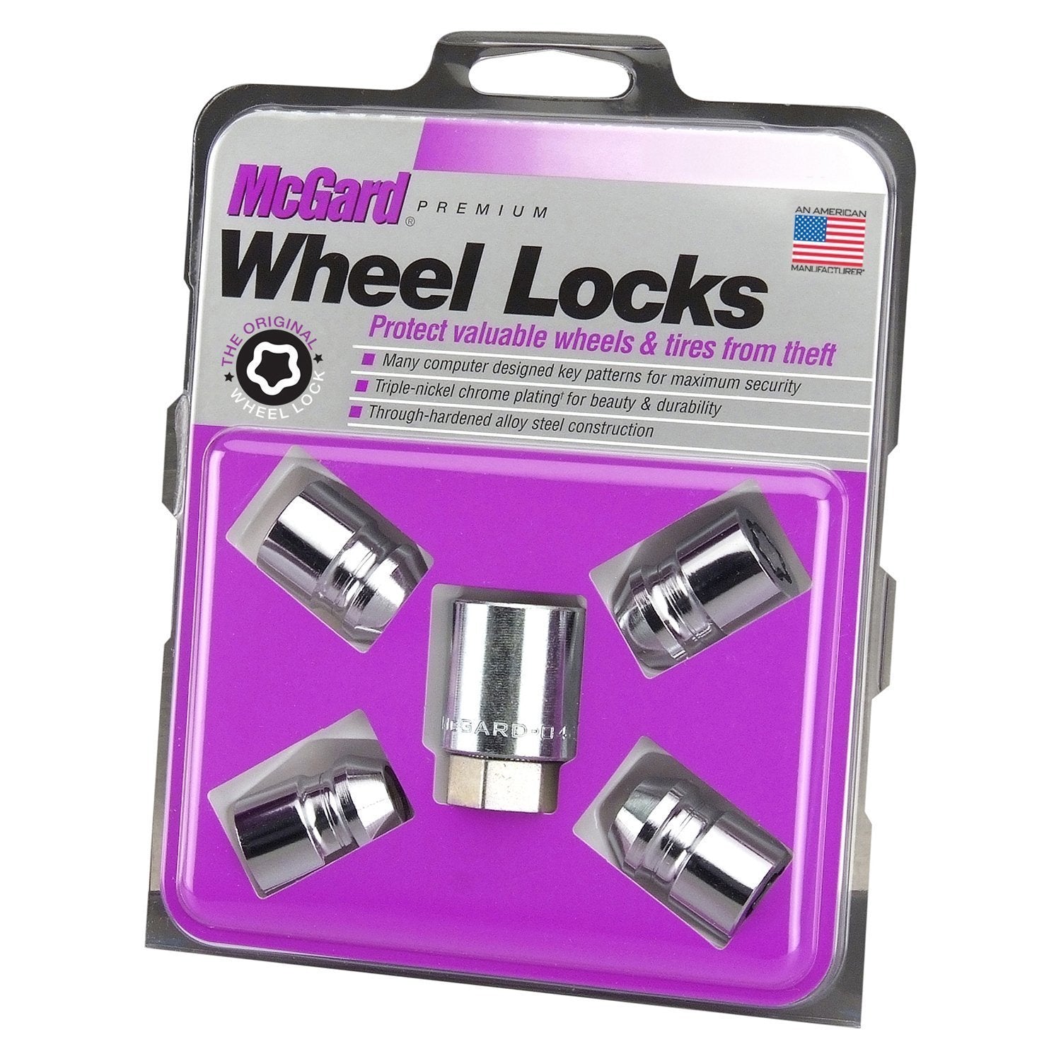 McGard, McGard Cone Seat Exposed Style Wheel Locks / Chrome (24152)