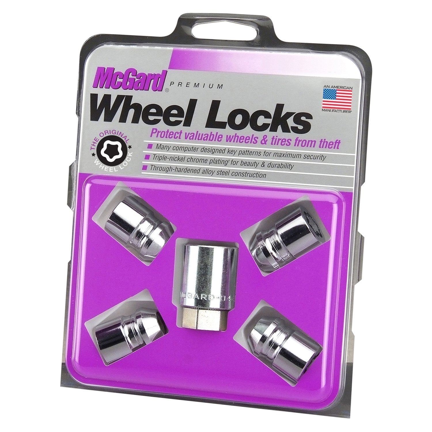 McGard, McGard Cone Seat Exposed Style Wheel Locks / Chrome (24194)