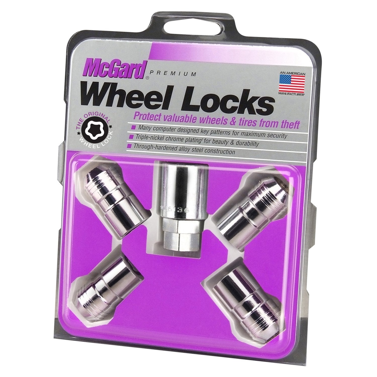 McGard, McGard Cone Seat Exposed Style Wheel Locks / Chrome (24215)