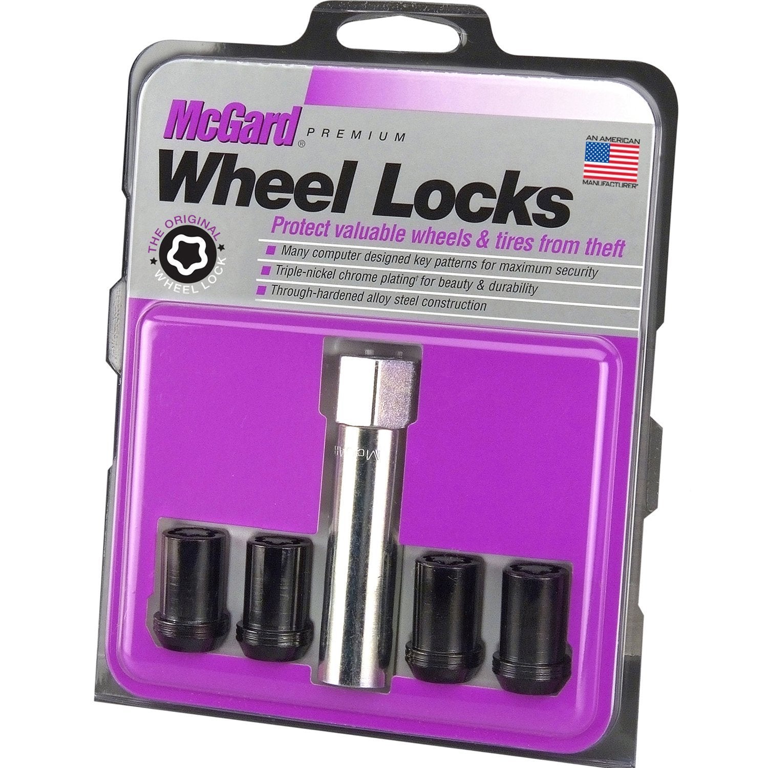 McGard, McGard Tuner Style Cone Seat Wheel Locks / Black (25354)