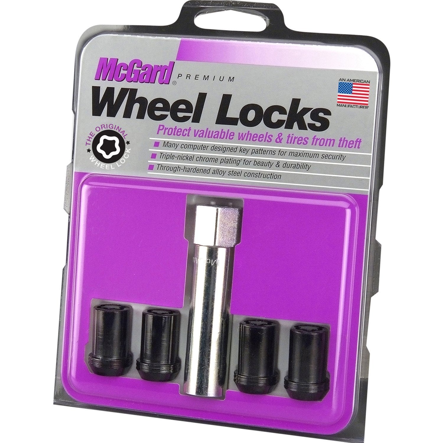 McGard, McGard Tuner Style Cone Seat Wheel Locks / Black (25357)