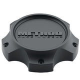 Method Wheels, Method Cap T079 - 110.5mm - Black - 1 Piece - Screw On | CP-T079L136-01