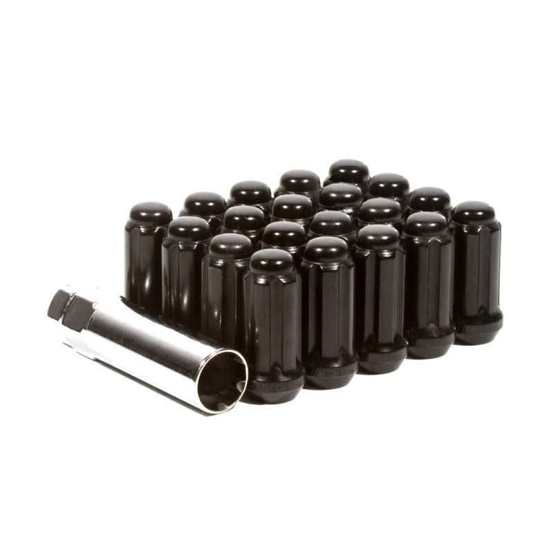Method Wheels, Method Lug Nut Kit - Extended Thread Spline - 14x1.5 - 5 Lug Kit - Black