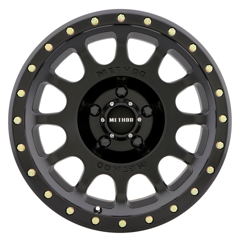 Method Wheels, Method MR305 NV 17x8.5 0mm Offset 5x4.5 83mm CB Matte Black Wheel