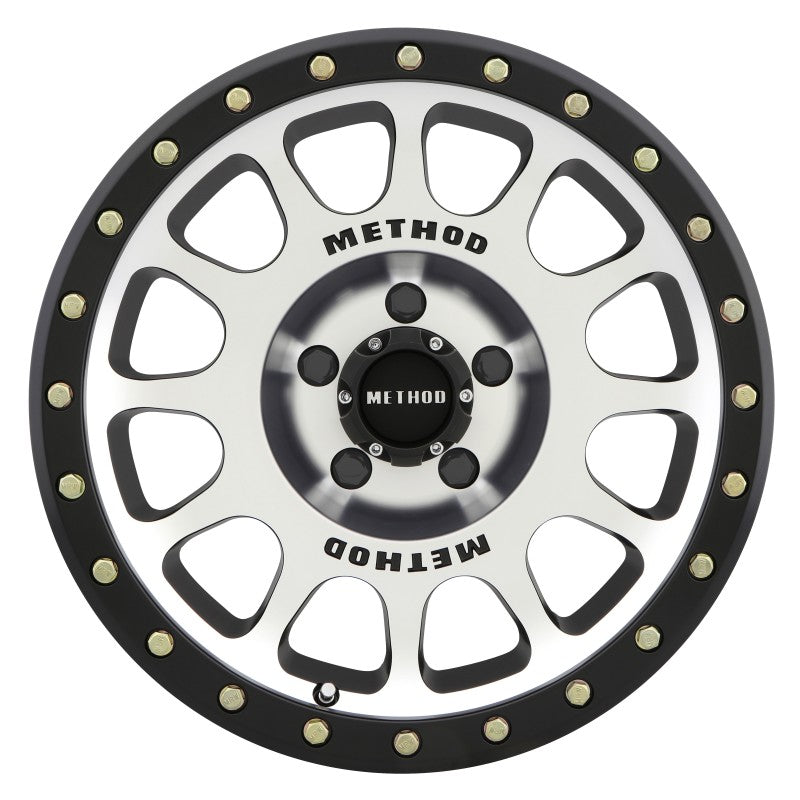 Method Wheels, Method MR305 NV 18x9 0mm Offset 5x150 116.5mm CB Machined/Black Street Loc Wheel