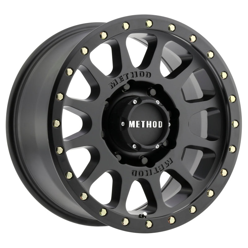 Method Wheels, Method MR305 NV HD 17x8.5 0mm Offset 8x180 130.81mm CB Matte Black Wheel