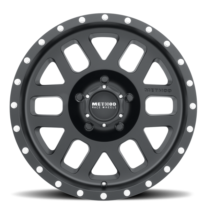 Method Wheels, Method MR306 Mesh 17x8.5 0mm Offset 5x4.5 83mm CB Matte Black Wheel