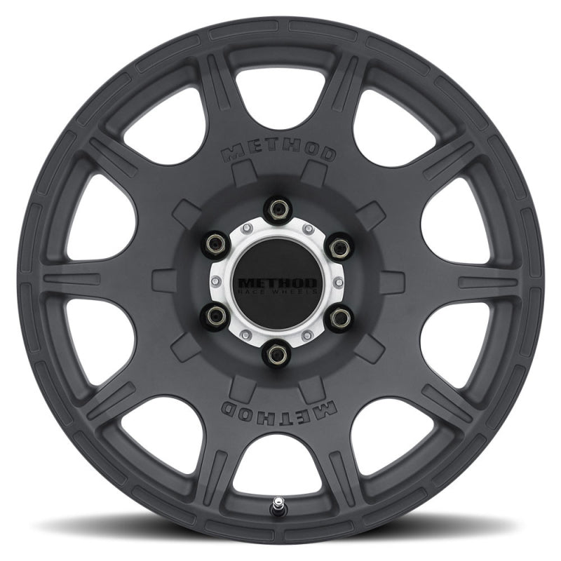 Method Wheels, Method MR308 Roost 17x8.5 0mm Offset 6x5.5 106.25mm CB Matte Black Wheel