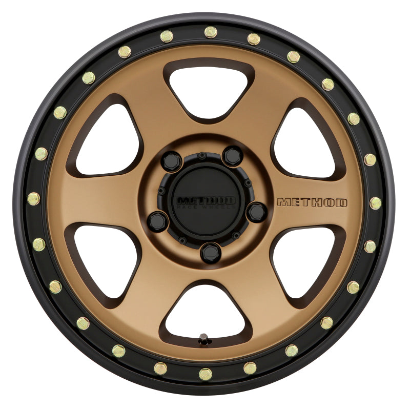 Method Wheels, Method MR310 Con6 17x8.5 0mm Offset 5x5 71.5mm CB Method Bronze/Black Street Loc Wheel