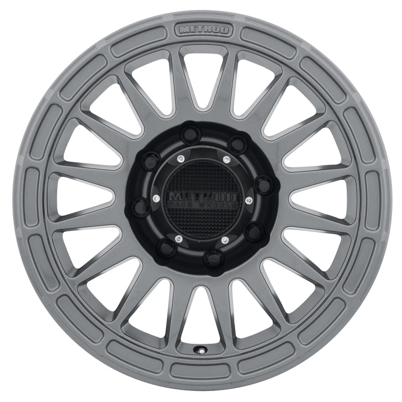 Method Wheels, Method MR314 17x8.5 0mm Offset 8x6.5 130.81mm CB Gloss Titanium Wheel