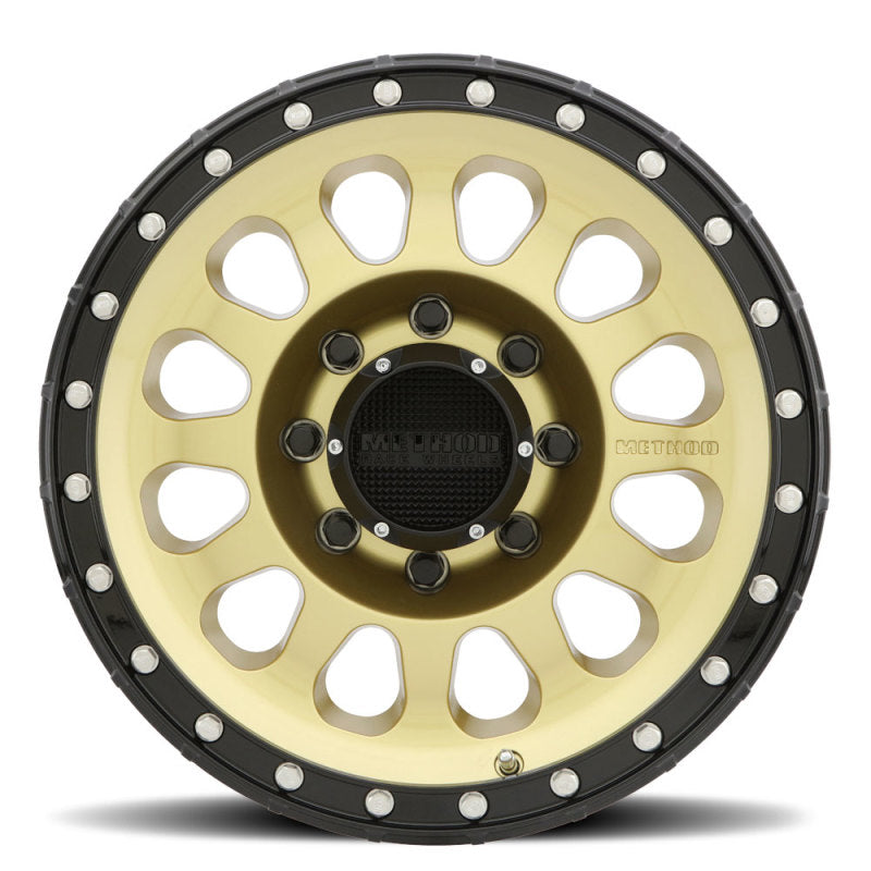 Method Wheels, Method MR315 17x8.5 0mm Offset 8x170 130.81mm CB Gold/Black Street Loc Wheel