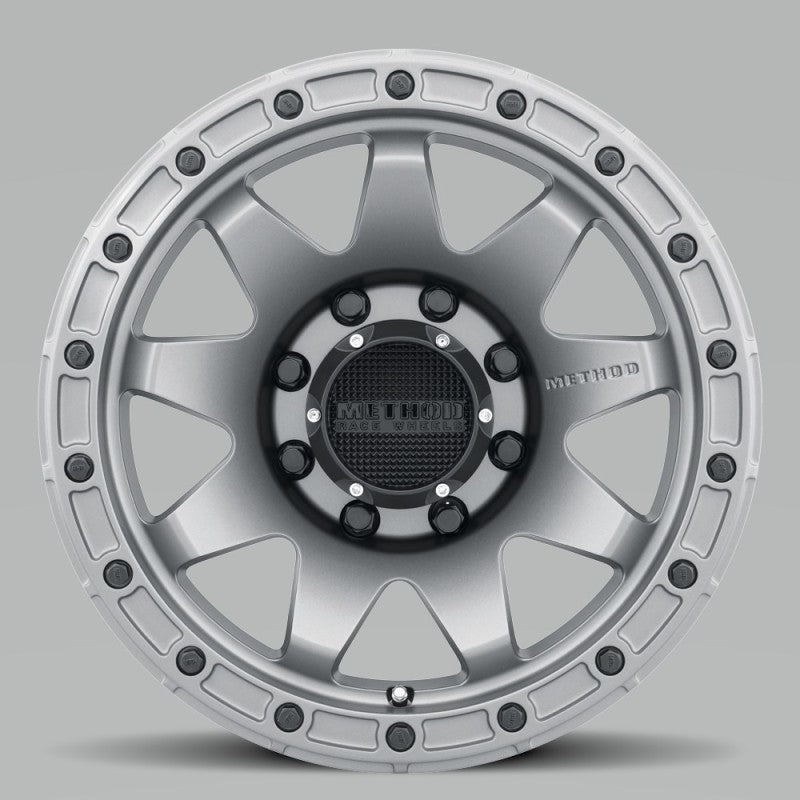Method Wheels, Method MR317 17x8.5 0mm Offset 8x170 130.81mm CB Matte Titanium Wheel | MR31778587800
