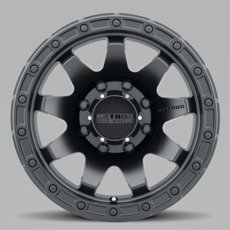 Method Wheels, Method MR317 17x8.5 0mm Offset 8x180 130.81mm CB Matte Black Wheel | MR31778588500