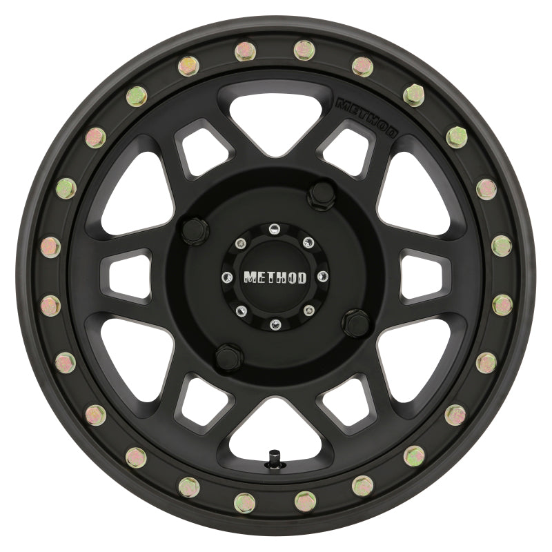 Method Wheels, Method MR405 UTV Beadlock 15x7 5+2/+38mm Offset 4x136 106mm CB Matte Black w/BH-H24100 Wheel