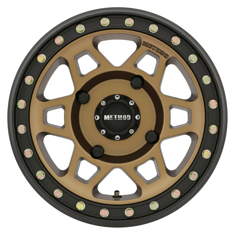 Method Wheels, Method MR405 UTV Beadlock 15x7 5+2/+38mm Offset 4x136 106mm CB Method Bronze w/Matte Blk Ring Wheel