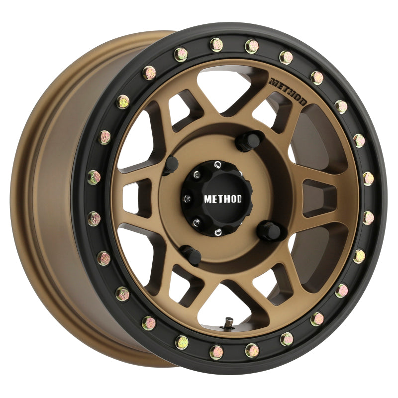 Method Wheels, Method MR405 UTV Beadlock 15x7 5+2/+38mm Offset 4x136 106mm CB Method Bronze w/Matte Blk Ring Wheel