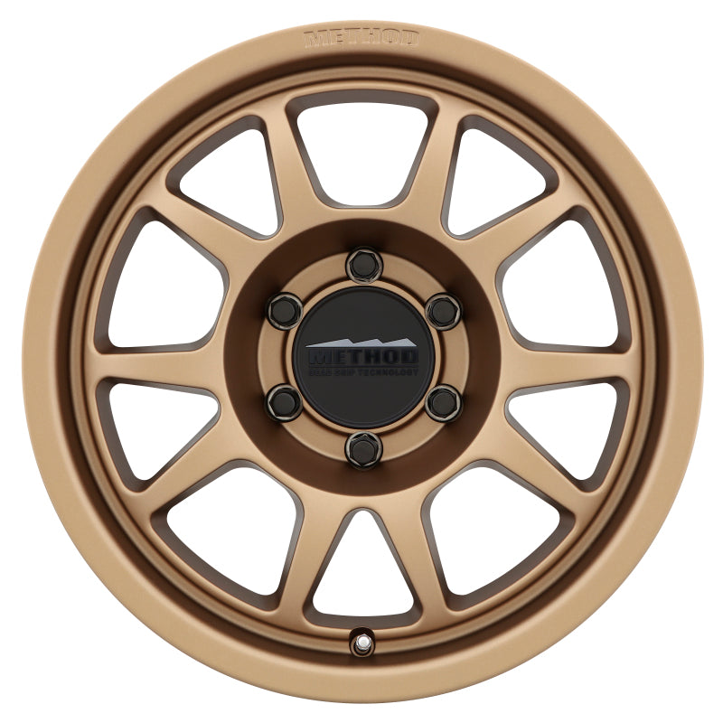 Method Wheels, Method MR702 17x7.5 +50mm Offset 6x130 84.1mm CB Method Bronze Wheel