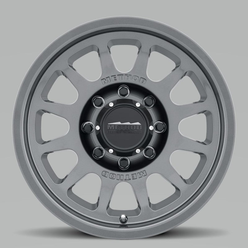 Method Wheels, Method MR703 17x8.5 0mm Offset 8x6.5 130.81mm CB Gloss Titanium Wheel | MR70378580800