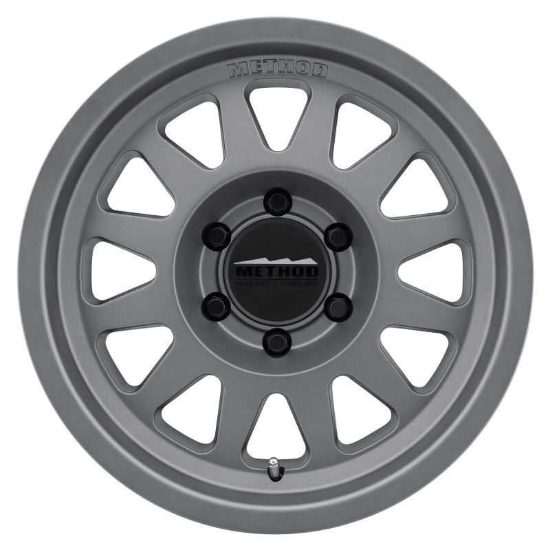 Method Wheels, Method MR704 17x8.5 0mm Offset 5x5.5 108mm CB Matte Titanium Wheel